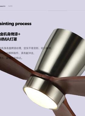 FlowerOnes高端美顶式实木吸吊简餐约YOI客扇厅5新风扇灯