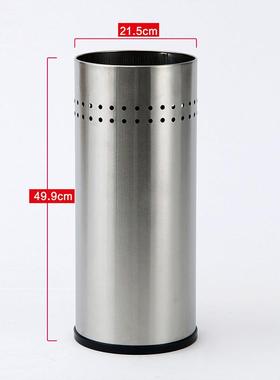 欧润哲不锈长柄雨伞收钢纳桶用形酒店大堂圆UQW家落地雨具雨伞收