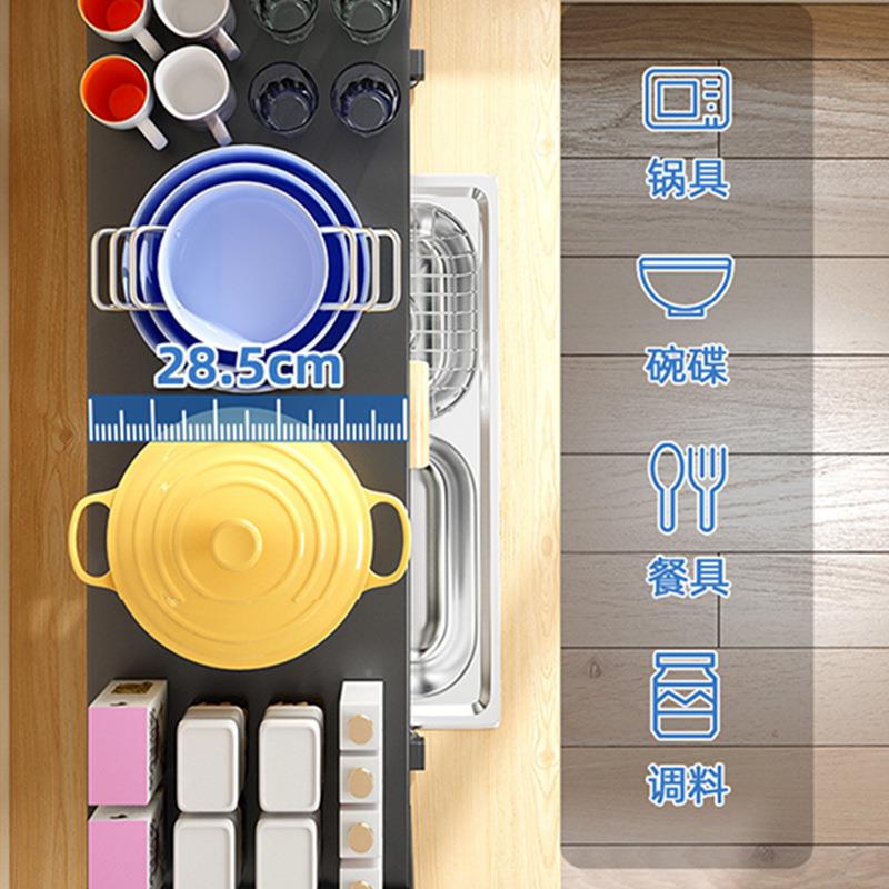 洗碗碗碟沥架水池翻盖防尘碗柜厨上水房升降水槽收纳餐具多功池能