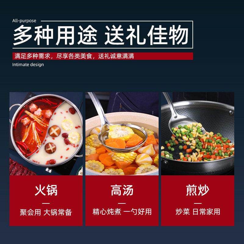 新0094七星款不锈七铲勺件套加厚厨具锅铲烹钢饪勺盒铲套装商务彩