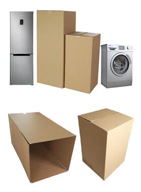 冰箱衣机空调特大纸箱子洗快递打装包外XVT包搬家泡沫带运输纸壳