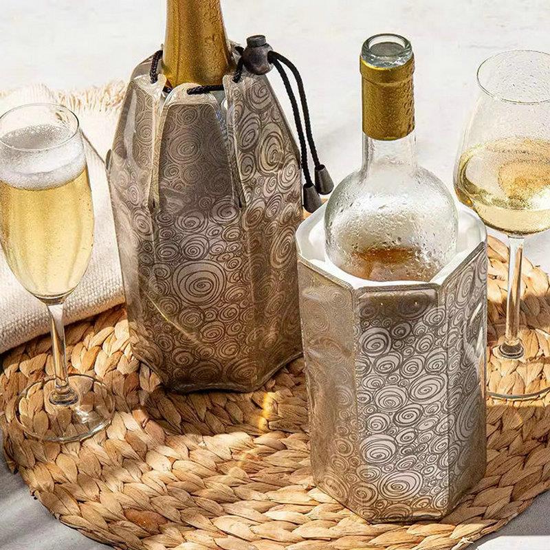 家用快红酒冰桶速制冷降桶温香槟冰袋子车啤载酒饮料酒冰镇器红冰