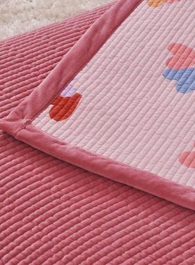 韩国0牛奶REV绒面床盖双两用榻榻米四季通用全2棉21新款床单