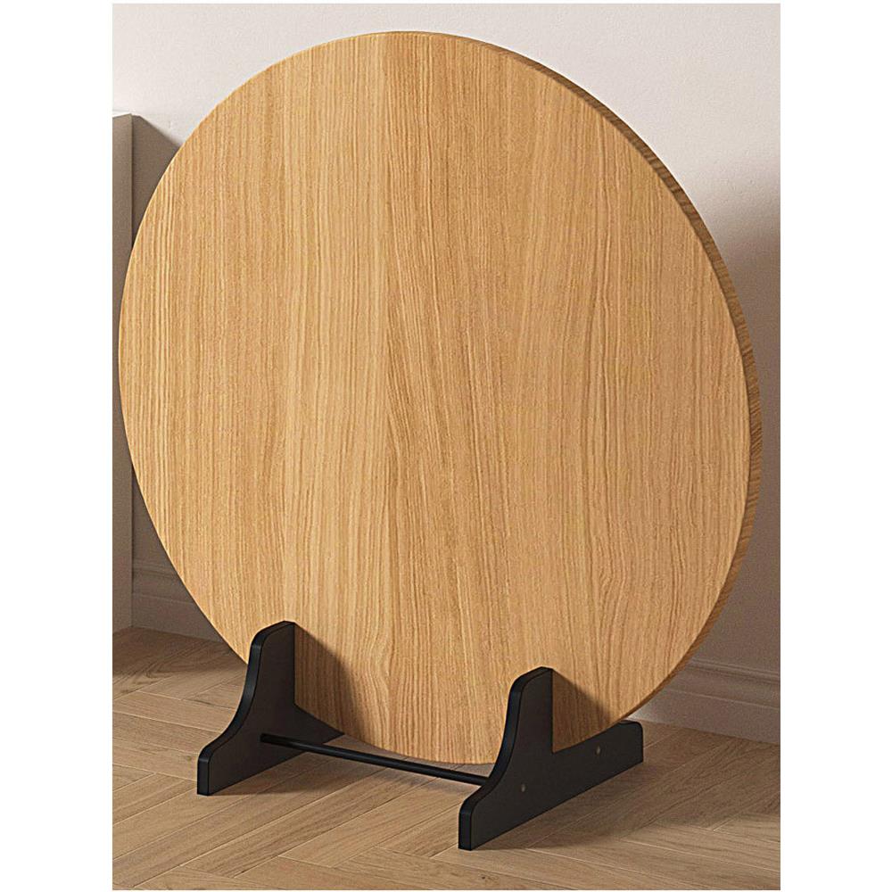 纳落地式圆形桌面钢化玻璃展示架放置底座支圆旋桌转盘餐桌009收