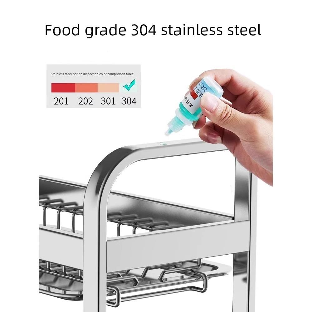 30不锈BW-1021C钢台厨房架多功能家用面储，物架用于餐4具和筷子