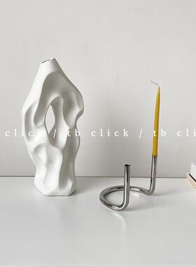 clck小众抽艺术陶瓷1067摆件中古雕塑花瓶装象饰花器 主山形inis