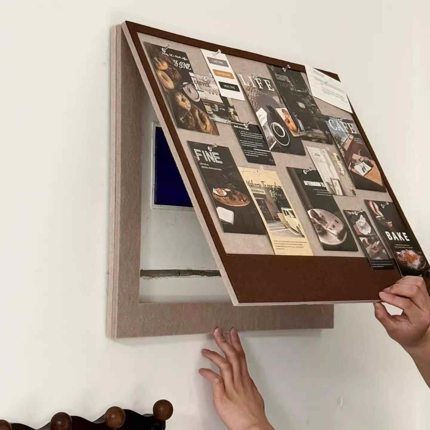 电表箱毛毡免板挡装饰中古风入户NTD玄关电闸配遮电箱遮丑打孔不