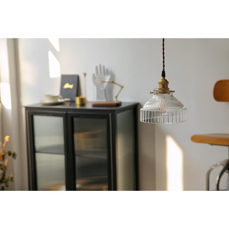 軸 极黄铜玻璃吊灯关北欧简日d16a式复古怀旧民宿吧台玄床年头入