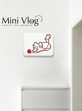 线小猫电QWI计量箱装饰画无冲孔配箱弱电罩箱蔽挂画多媒体箱屏箱