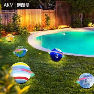 星空星球灯吊灯九景大行星户外挂馆树灯月亮月球文旅草坪球形akm0