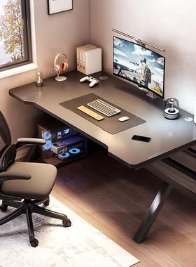 电桌简约式电竞桌用书桌学脑生IOA写字桌卧台室办公桌椅家简易工