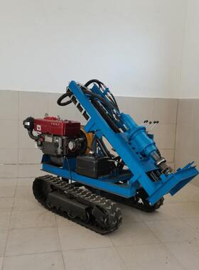 小型履带螺旋钉桩机光伏大棚桩拧孔引钻孔拧机打地RX5000桩机电动