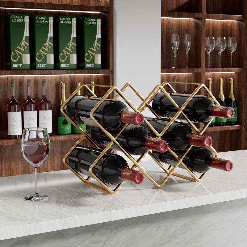 奢红架摆酒件酒托酒瓶xKMyWCcD架斜酒放托红酒架柜内轻高档