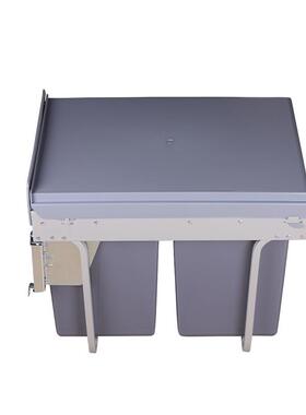 厂家直销抽拉式0铁14架分类垃圾桶绿色环保4铁L柜架垃圾桶