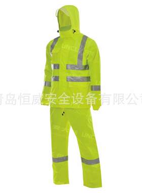 安大叔D76雨3/通C890体反光雨衣警示衣交BGC反光雨衣分连帽雨衣