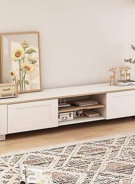 ir茶几轻客厅家奶油风2025新款小户型简约现岩代奢伸缩折用95091