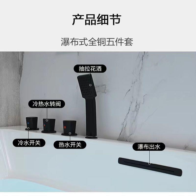 户亚克浴缸小型家用成人异冲形316转角按摩加热恒温浪单人一体浴
