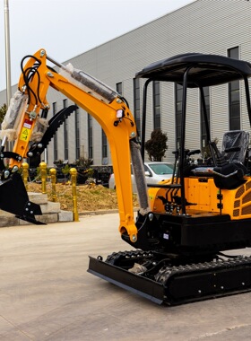 HT18迷你挖掘机 1800kg农用果园农场挖机 出口土耳其液压先导挖机