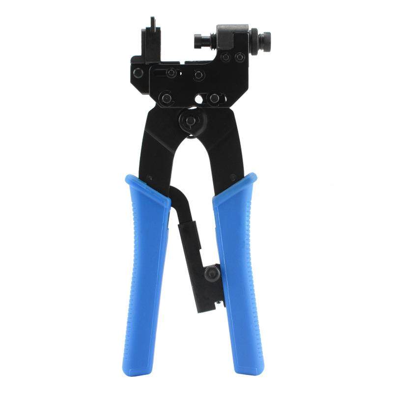 厂家销RCA同XQE轴具压线钳BNC压压接钳F头挤工RG59/6视频线直冷压