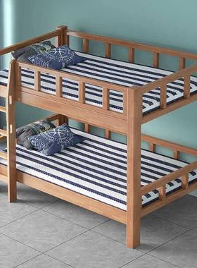 实床橡胶木全木上下ZXU床儿双层床进口宿铺舍高低床子母床学生成