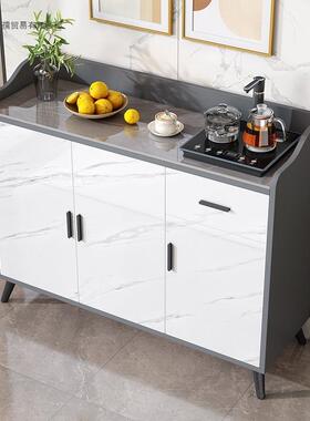 档岩板餐边柜墙茶柜加宽储高靠IJQ物加厚背板环保组装水置物柜储