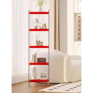 轻奢亚克力置物架多层落书柜室客厅展明示卧架透简约风收地gz1973