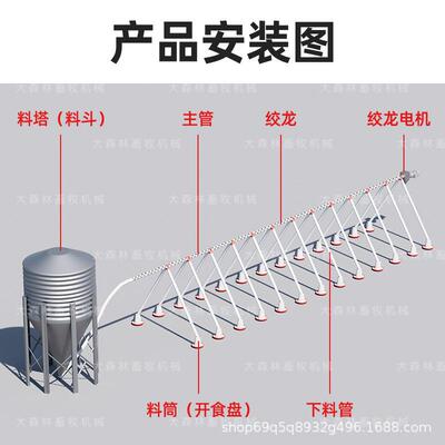 养鸡殖全动化喂食器蛟龙设备机器水线料槽料盘LEY养场绞自料线龙