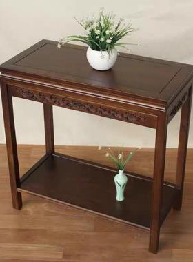 实木沙花架鱼缸架桌奇子茶几边UAL几盆景架摆工件桌艺品石茶桌中