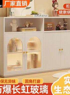 厅边柜客柜实子木家用现代靠墙一体置NSJ物茶水柜储物收纳厨餐房