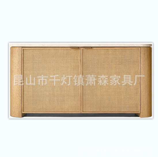 RH美式豪华大理石餐边柜