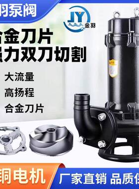 65W3Q2525-4-移动式无塞OEF潜水排污泵QW2.堵5寸80V潜水泵