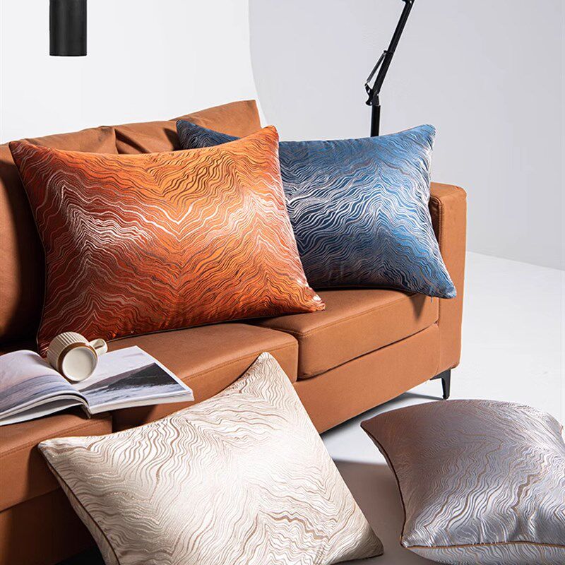 轻奢高级感沙发客厅靠垫抱枕大靠背垫罩抱枕套不含芯大号靠枕套罩