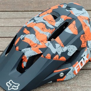 FOX山地车头盔青少年新款 备 半盔男女速降自行车安全帽越野骑行装