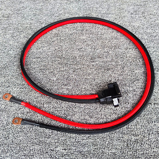 电动车大功率充电线铅酸锂电充电口6平方10AWG硅胶线XT90品字接头