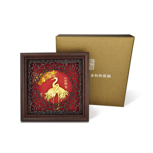 松鹤送给长辈生日的贺寿高档礼物老人家寿星创意祝寿大寿精致摆件