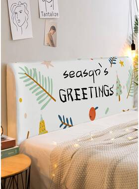 7YX儿床头主套罩ins风202加1年新款童木头床公风格通F765JS59用包