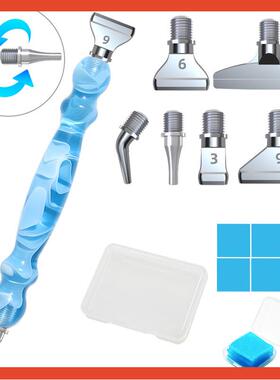 ?钻石画新螺纹点钻色DI款彩Y方钻圆钻金属合Fh($%ph(笔金笔头贴钻