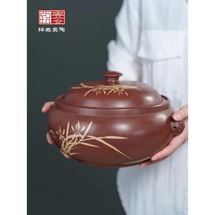 云南建水紫陶汽锅鸡汽用锅煲陶瓷家店无F7776685蒸汽锅水饭商用炖