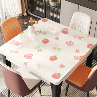 pvc正方形桌布免洗防油防水餐桌垫方桌桌面保护垫子防烫餐桌台布