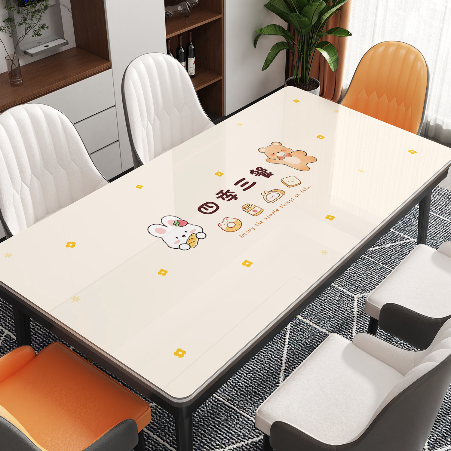 pvc餐桌垫免洗防油防水防烫隔热长方形桌布软玻璃茶几桌面保护垫,居家布艺,桌布,淘宝优惠券,粉丝福利购,淘宝优惠卷