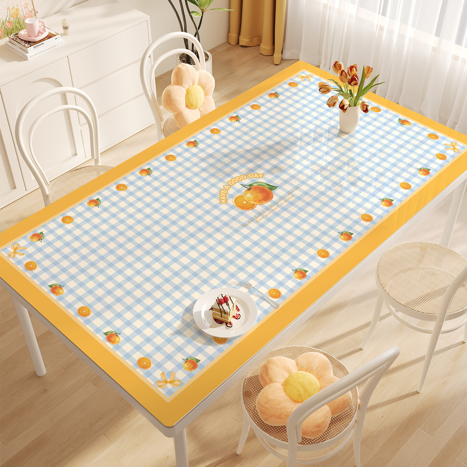 多巴胺桌垫餐桌垫免洗防水防油防烫茶几桌面垫轻奢高级感pvc桌布,居家布艺,桌布,淘宝优惠券,粉丝福利购,淘宝优惠卷