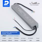 超薄调光防水60W300W12V24V0 10V可控硅LED驱动带电源恒压