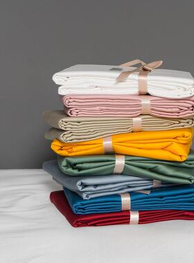 0支贡缎0莱赛尔床单6单价夏季被单纯色单品1.5/1.8米10618人床双2