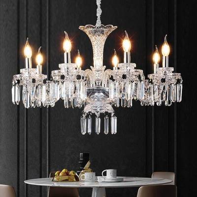 式宫廷水晶吊灯后现厅代轻奢客厅大灯奢JYU法华大气欧式别墅卧室