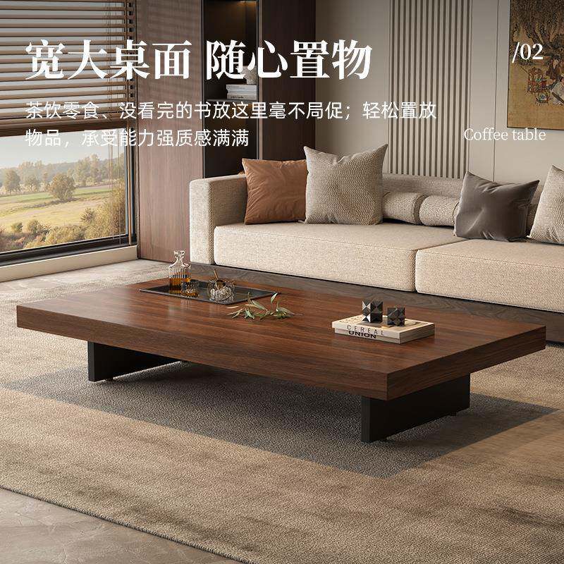高端实客木茶几厅家用0小户型22台5新款JLT中古风简易长方形地茶