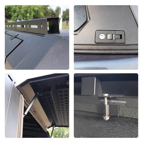 2/231款五十铃D-AMX铃拓瑞迈皮卡WJH改装锰钢三开门带锁盗防后箱