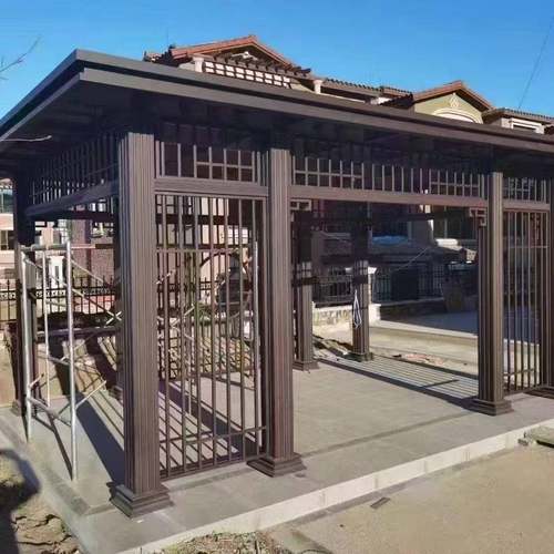 铝合金封式凉亭LKQ防风中式亭院子铝艺闭廊架阳光房户外墅别庭玻