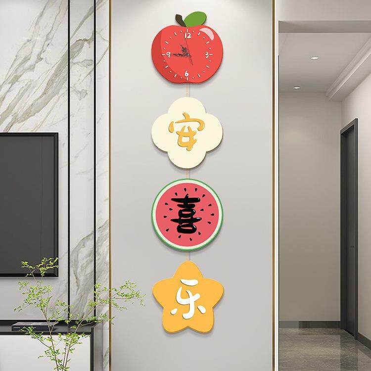 现代简约客厅挂钟饰画好网红创意钟AFF表玄新款装家用时钟寓意关