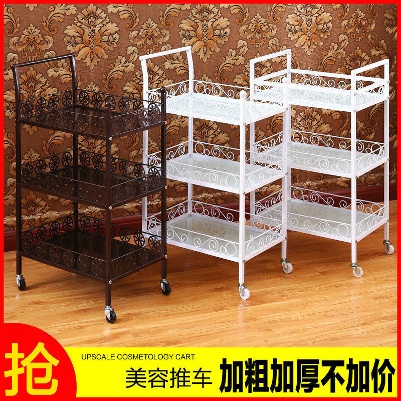 理发店放毛巾的移动工具柜图片