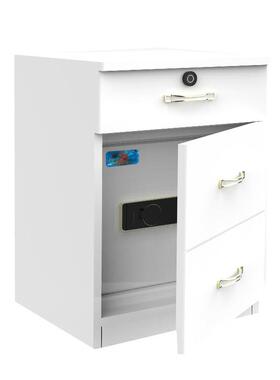 虎保险柜无线充电警报家床头JOJ柜隐藏式保用险箱60厘抽米屉牌指